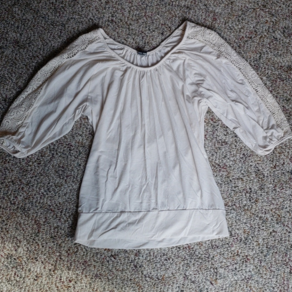 Cream blouse